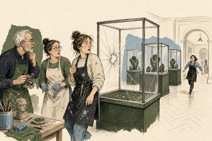 Weense museumroof: de vitrine hield niet